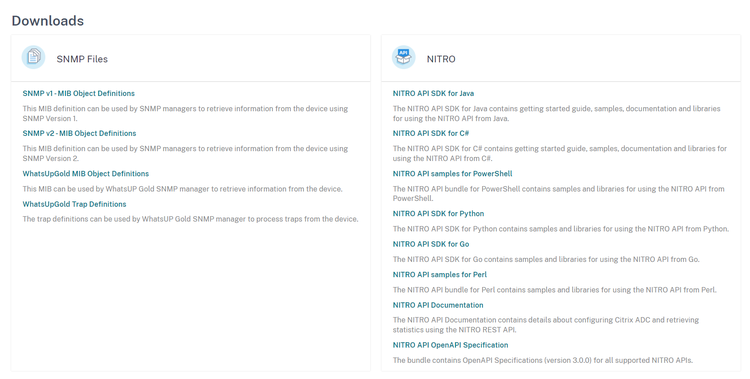 Using SDKs and code samples to configure NetScaler via the NITRO API graph